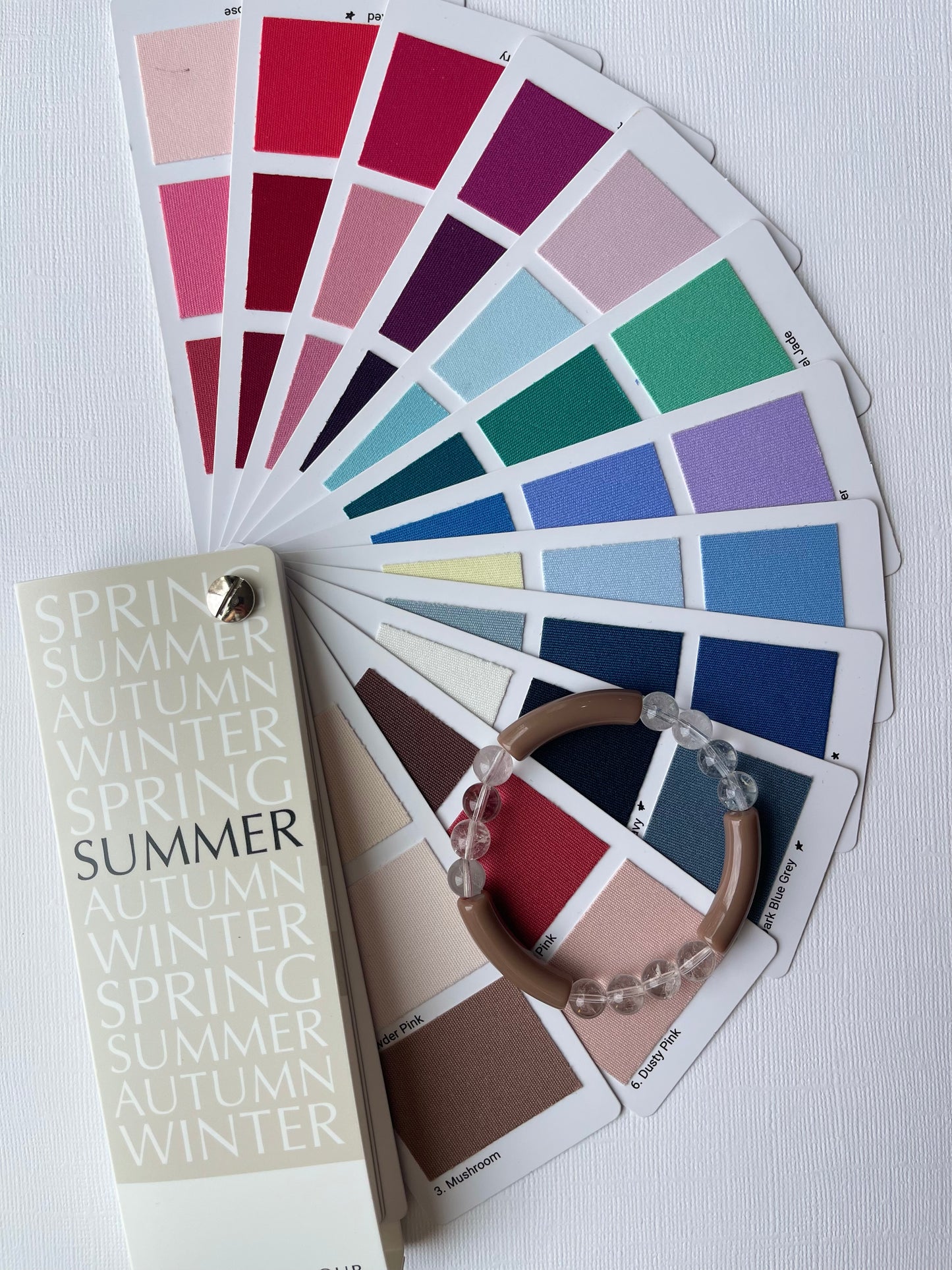 Rose brown + Clear quartz Luiza | Summer