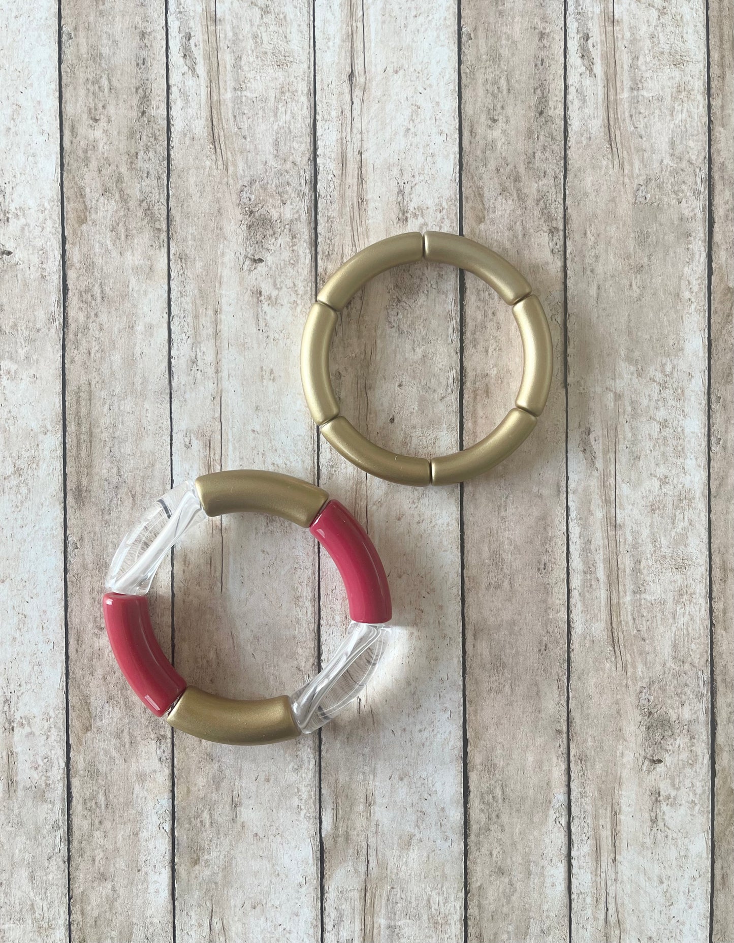 Cool Red & Matte Gold Lola | Gameday Stacker