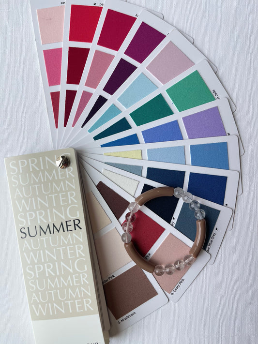 Rose brown + Clear quartz Luiza | Summer