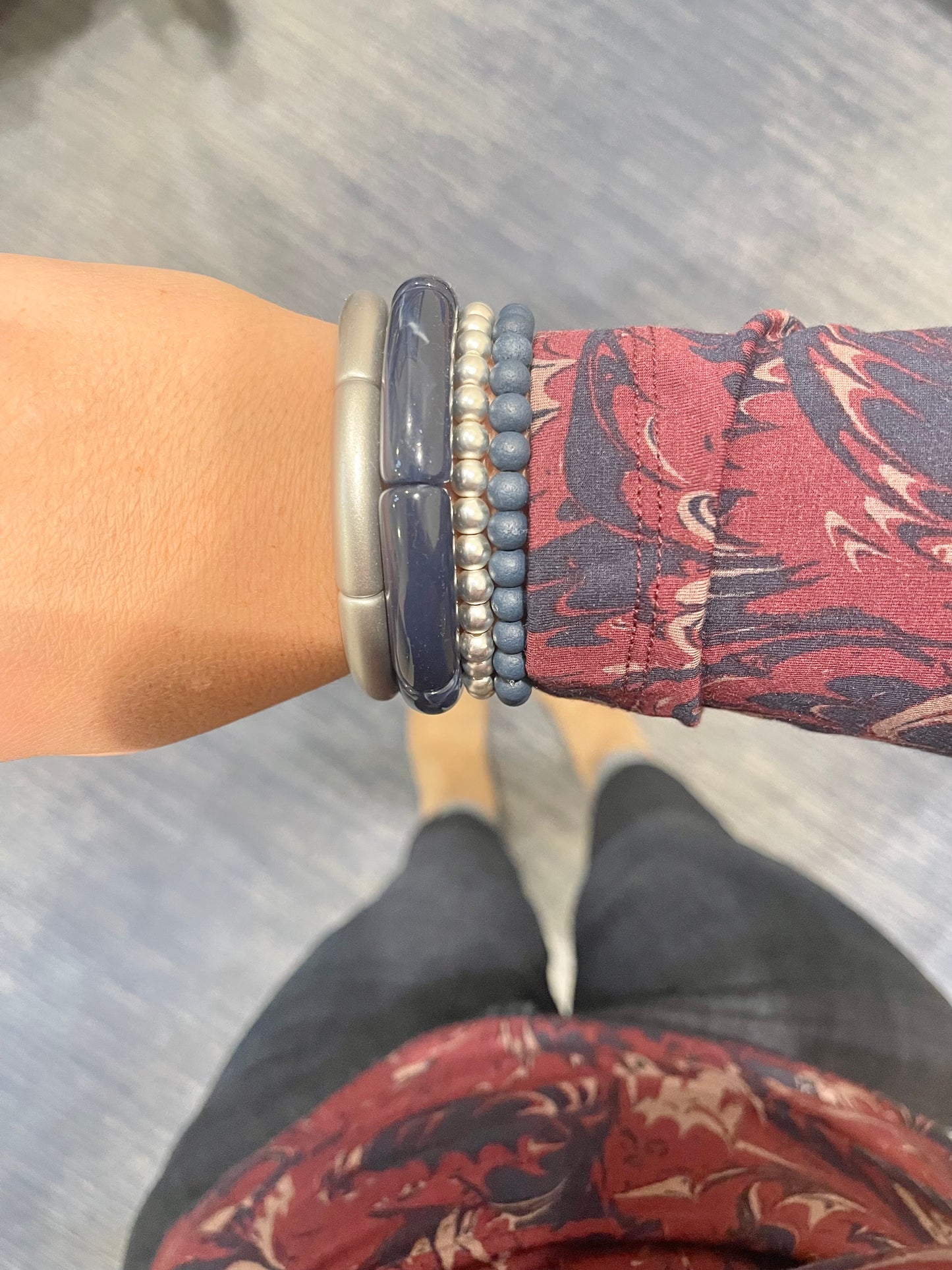 Marbled Navy Lola | Summer & Winter