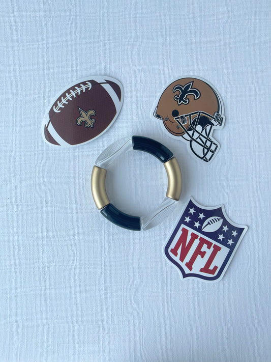 Black & Matte Gold Lola | Gameday Stacker