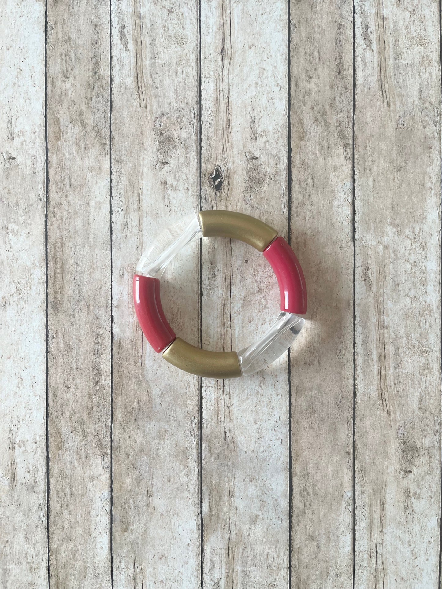 Cool Red & Matte Gold Lola | Gameday Stacker