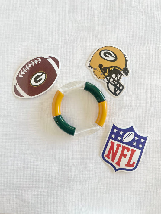 Green & Gold Lola | Gameday Stacker